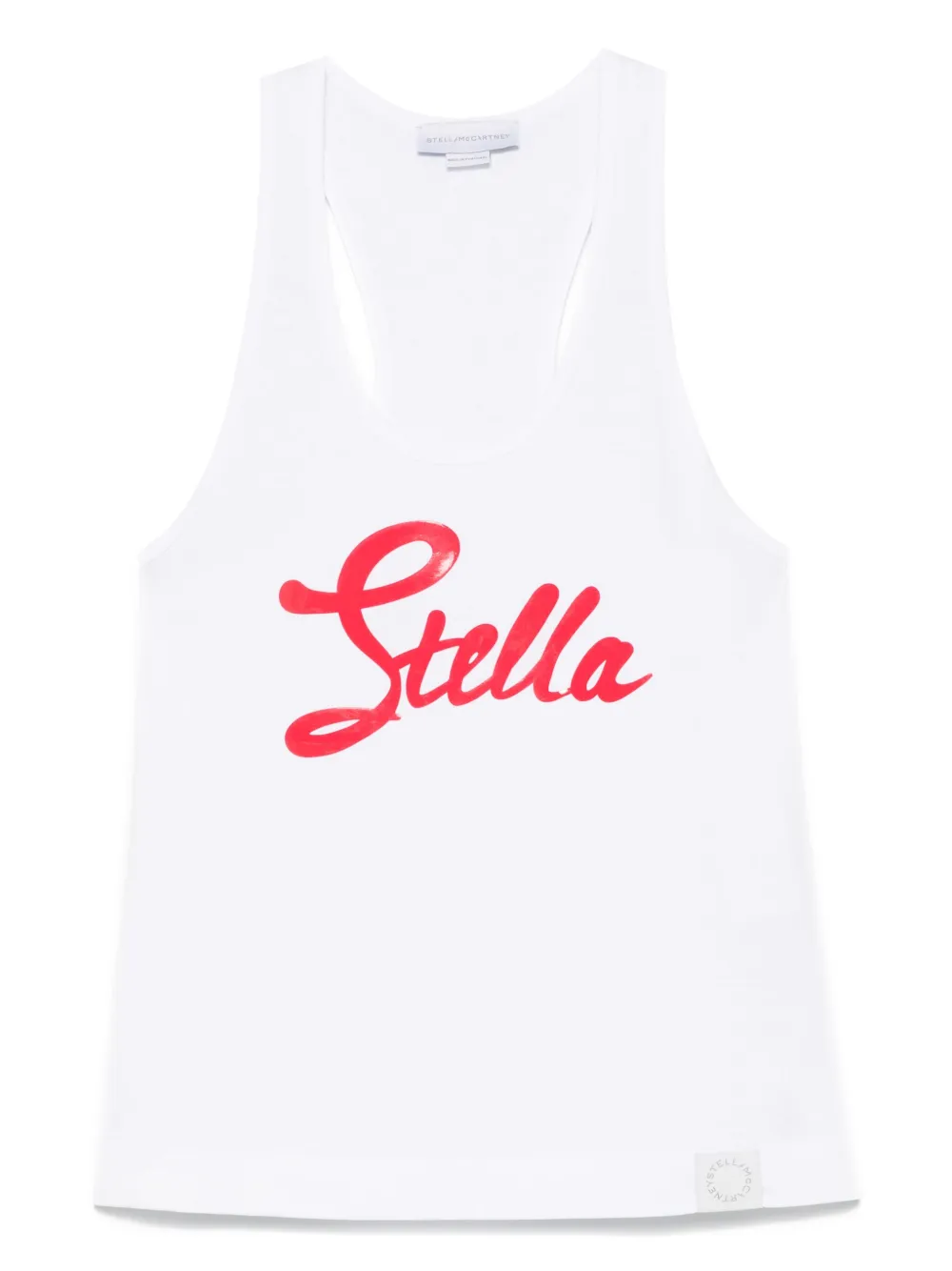 Shop Stella Mccartney Star Print Tank Top In White