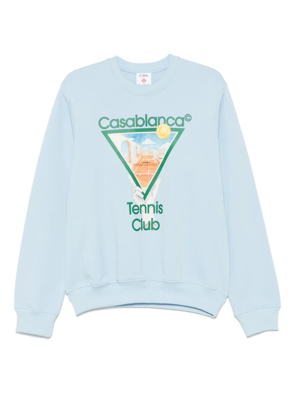 Shop Casablanca Metaphysical Tennis Sweatshirt In Blue