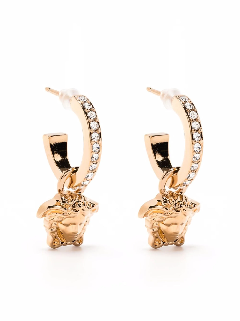 VERSACE MEDUSA HOOP EARRINGS