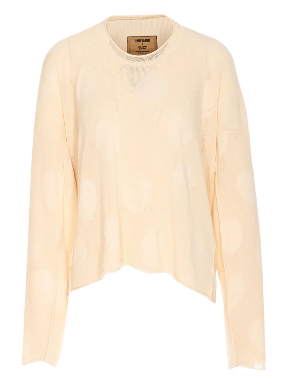 Uma Wang Shirt With Polka Dot Pattern In White