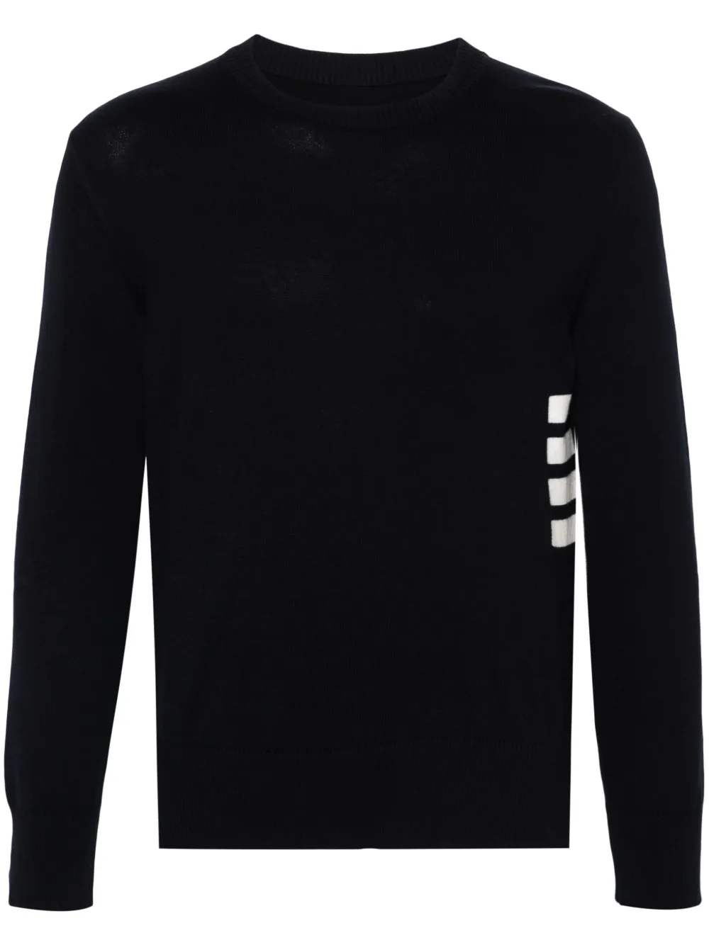 Thom Browne 4-bar Cotton Jumper In Black