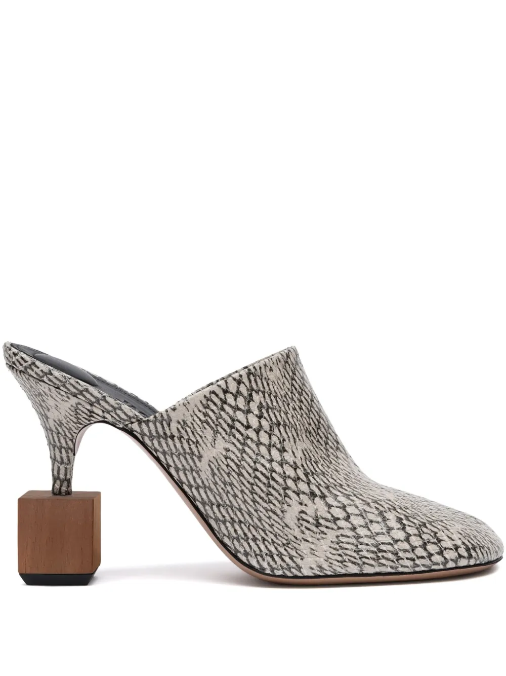 Shop Jacquemus Les Bisou 100mm Mules In Brown