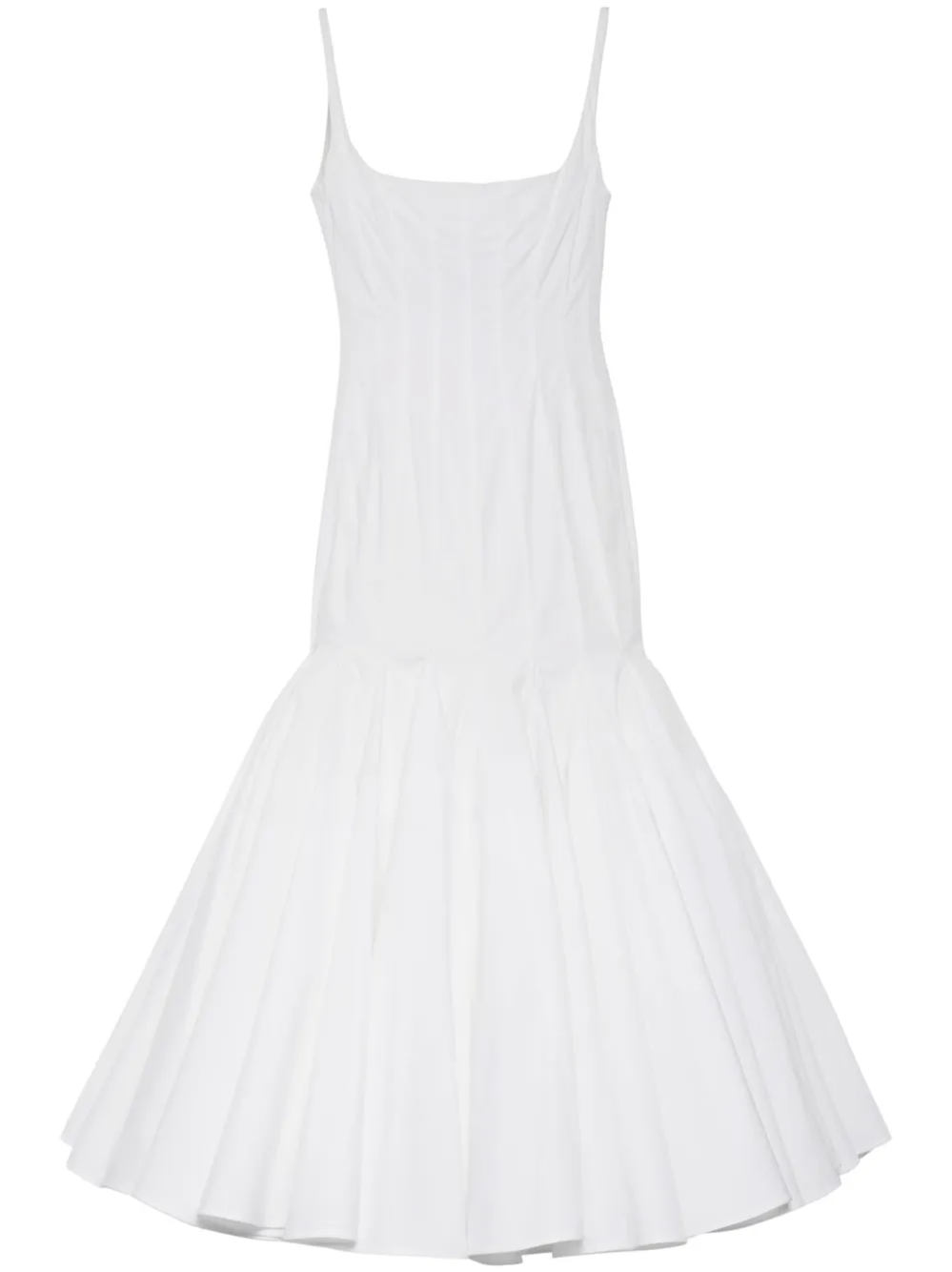 Shop Jacquemus La Robe Agave Midi Dress In White