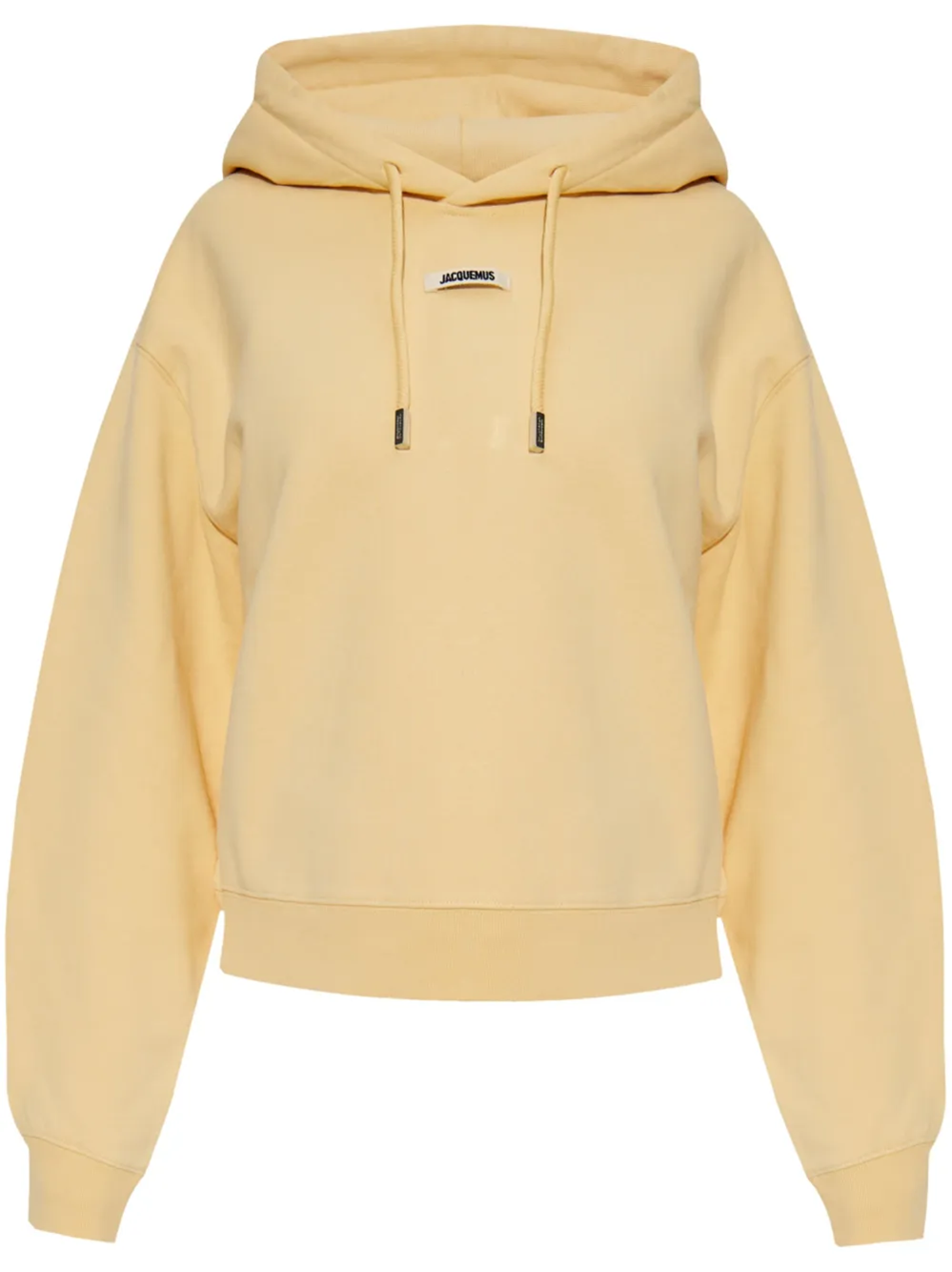 Jacquemus Gros Grain Light Beige Hooded Sweatshirt In Brown