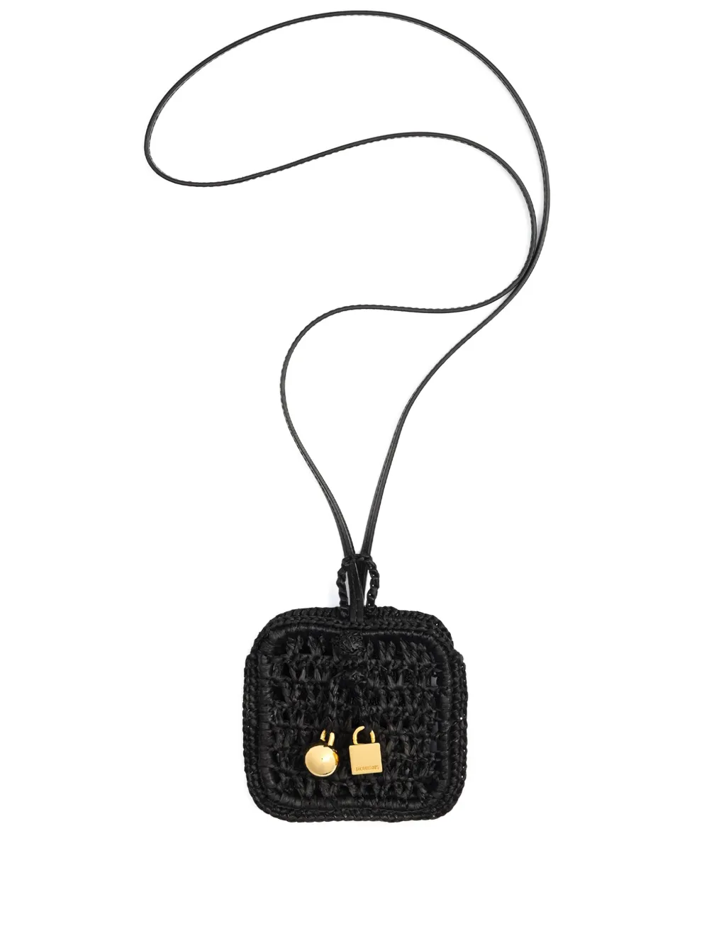 Jacquemus Crochet Wallet In Black