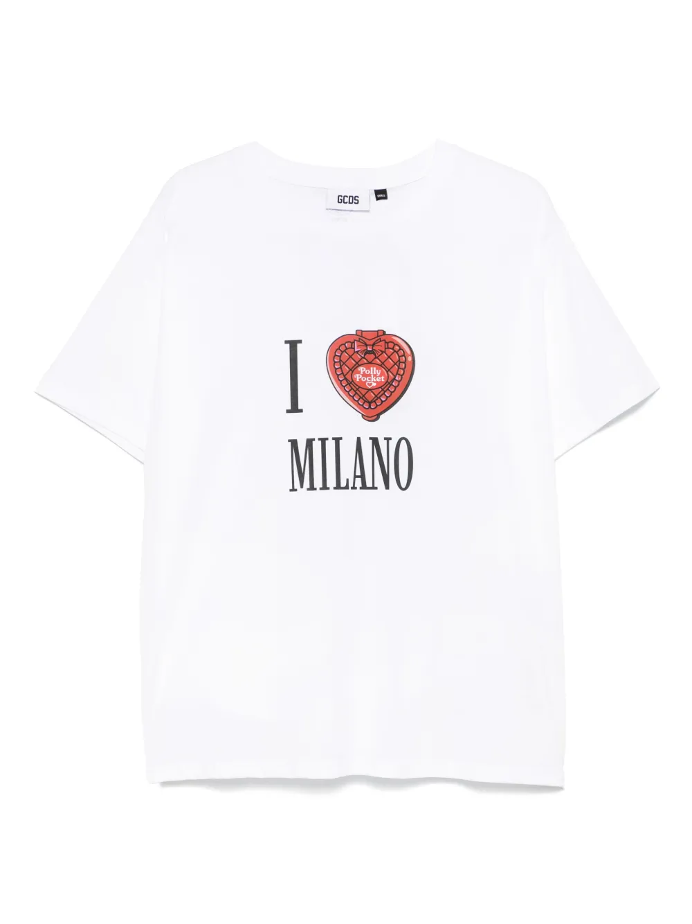 Gcds Graphic Print Crew Neck T-shirt In White