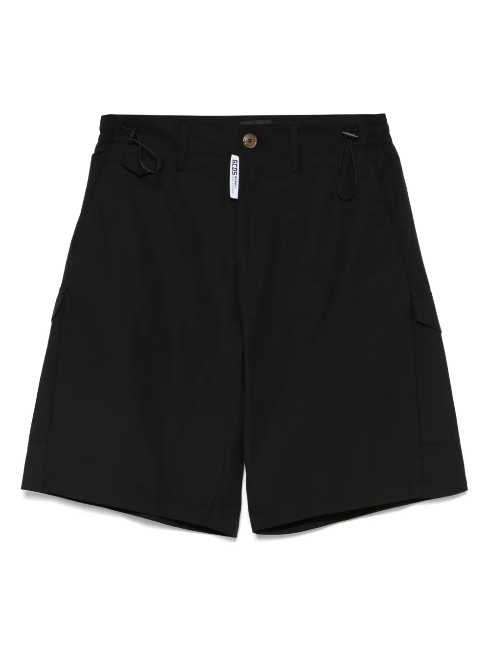 Gcds Poplin Shorts In Black