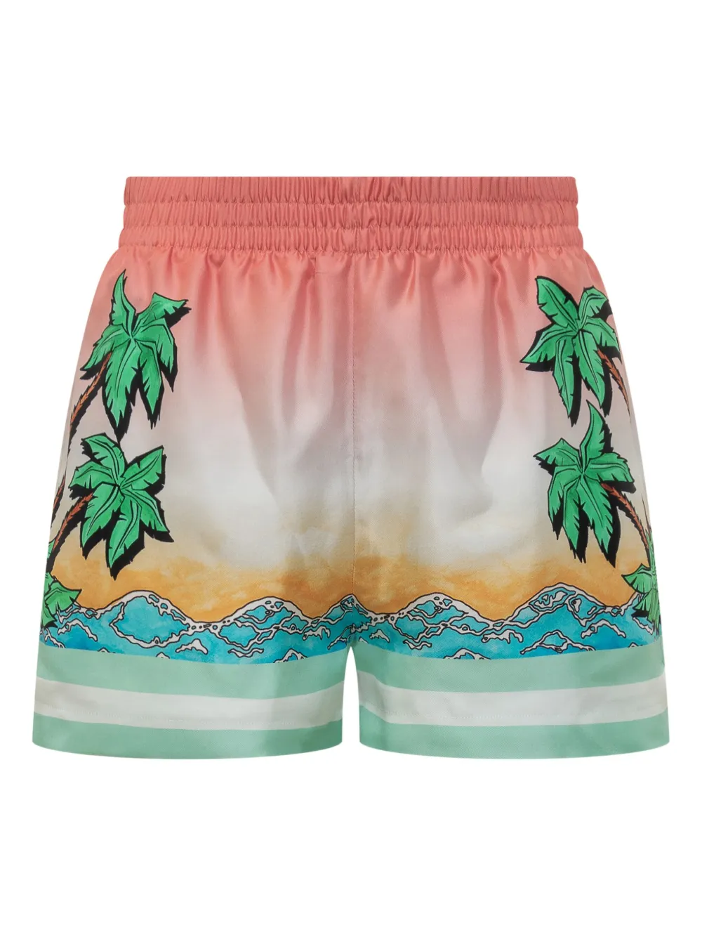 Shop Casablanca Tennis Club Shorts In Multicolour