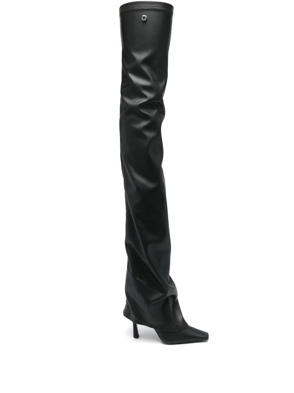 Attico Robin Over-the-knee Stiletto Heel Boot In Black