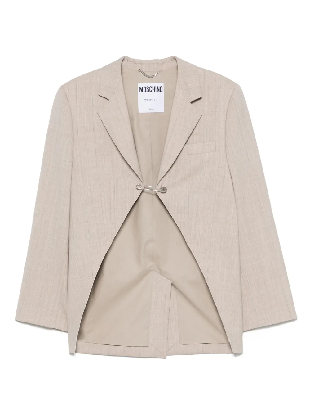 Moschino Almond Safety Pin Jacket
