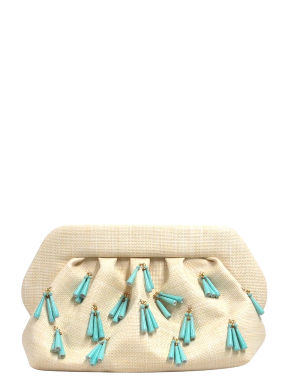 Themoire' Clutch Bios Paper Fringe Burro