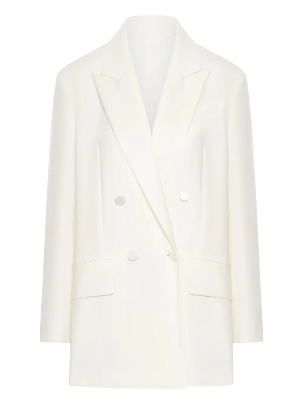 Max Mara Double-breasted Tailored Blazer With Notched Lapels