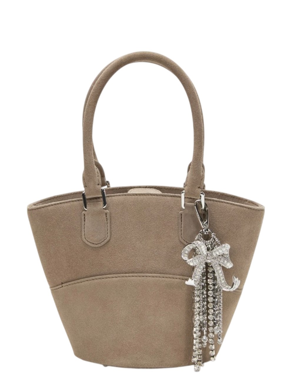 Self-portrait Self Portrait Women Suede Shoulder Bag With Charms
