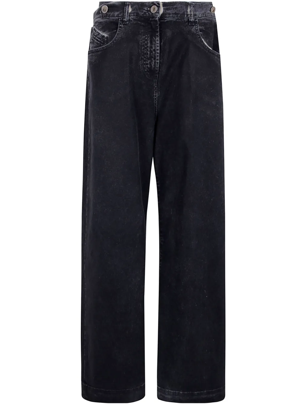 Attico Mat Coated Canvas Long Pants For Women