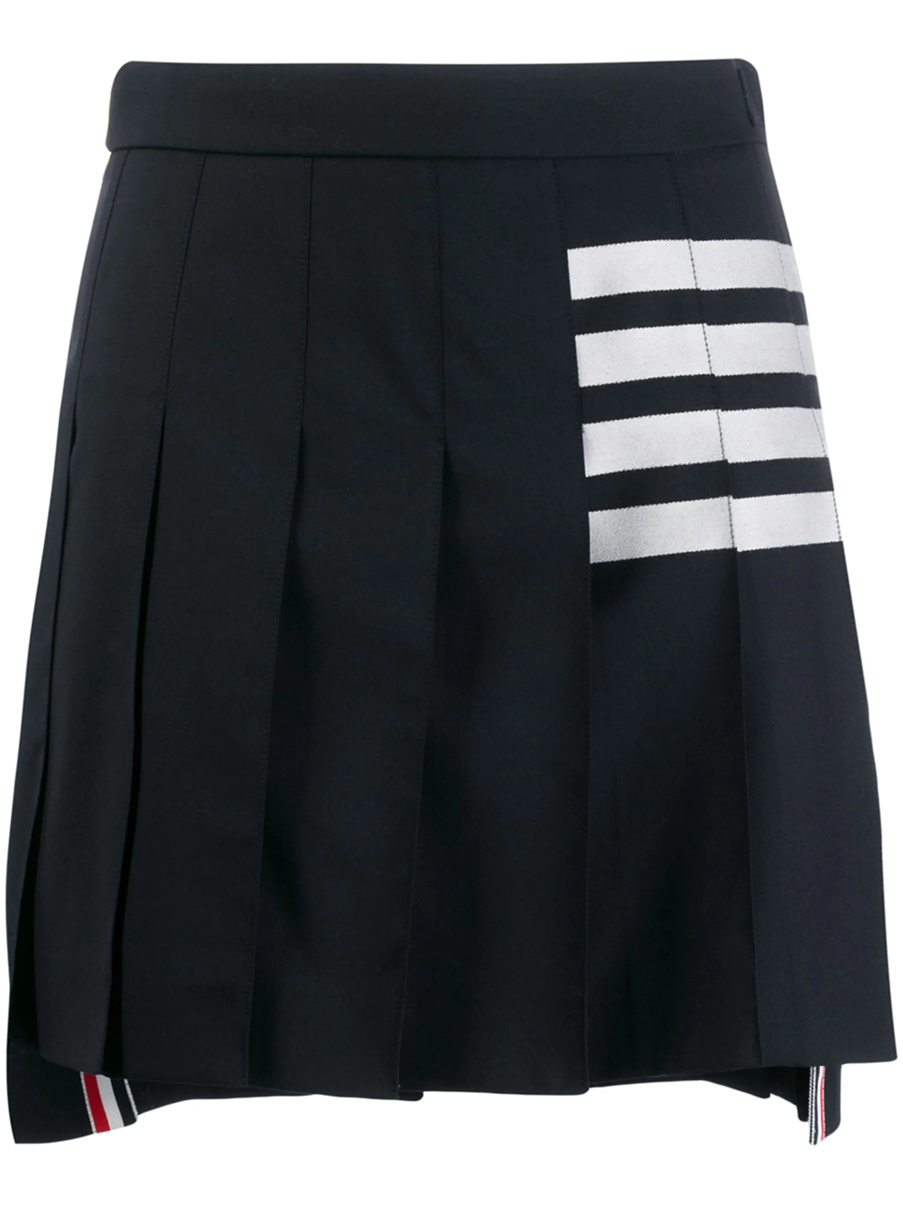 Thom Browne 4-bar Pleated Miniskirt