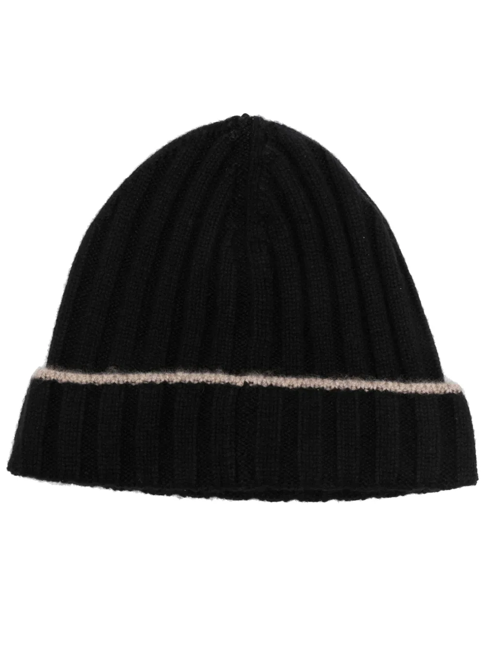 Brunello Cucinelli Men Ribbed Beanie In Black