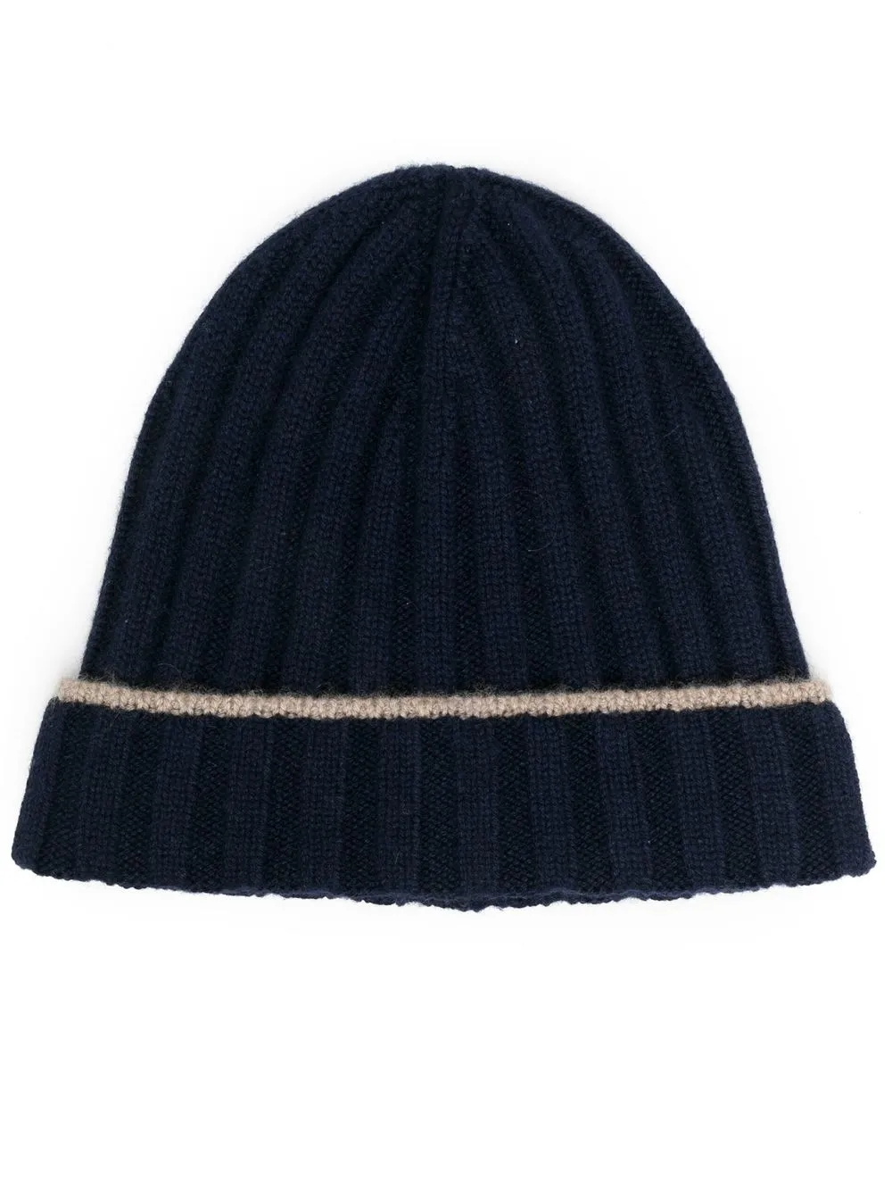 Brunello Cucinelli Men Ribbed Beanie In Blue