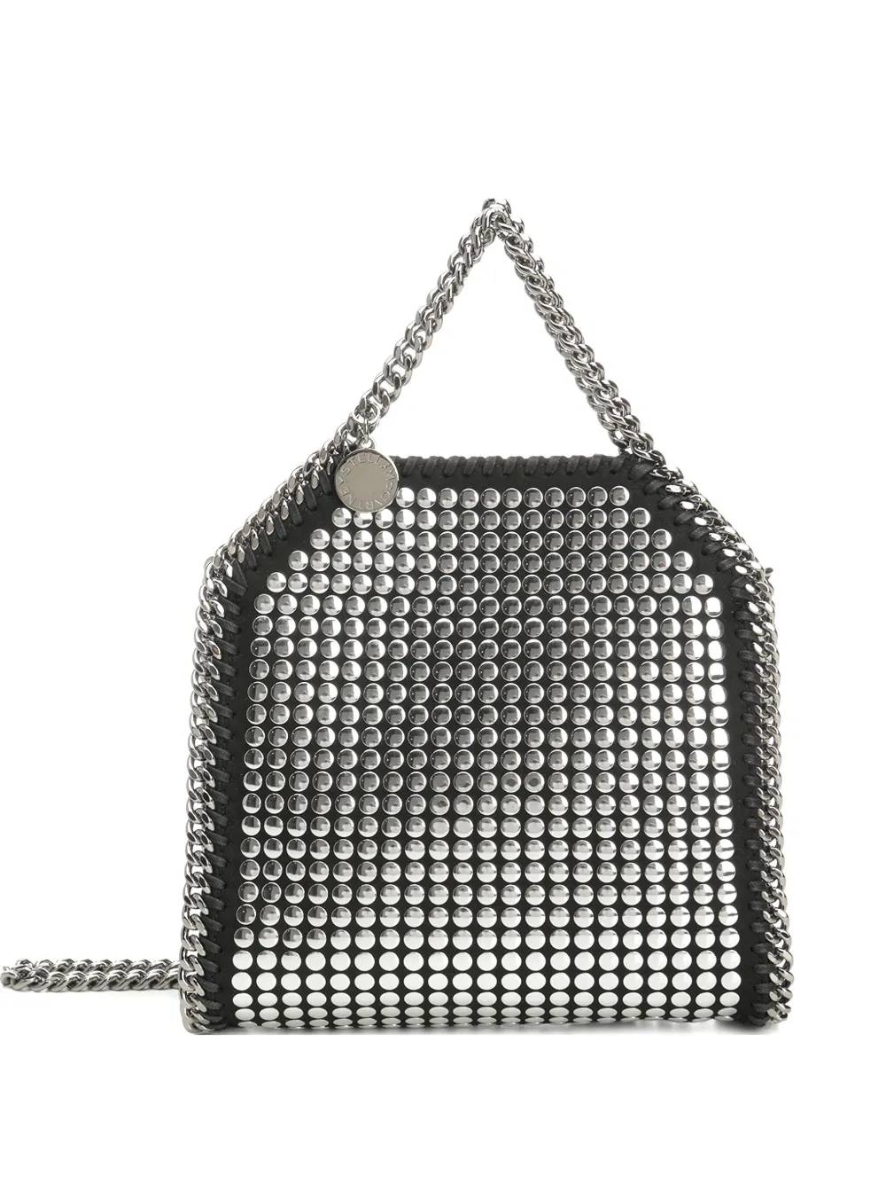 Stella Mccartney Falabella Tiny Bag Mirror Hotfix In Metallic