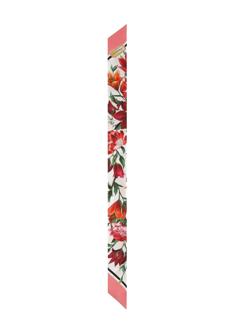Dolce & Gabbana Diamond Point Floral Wraparound Scarf In Multi