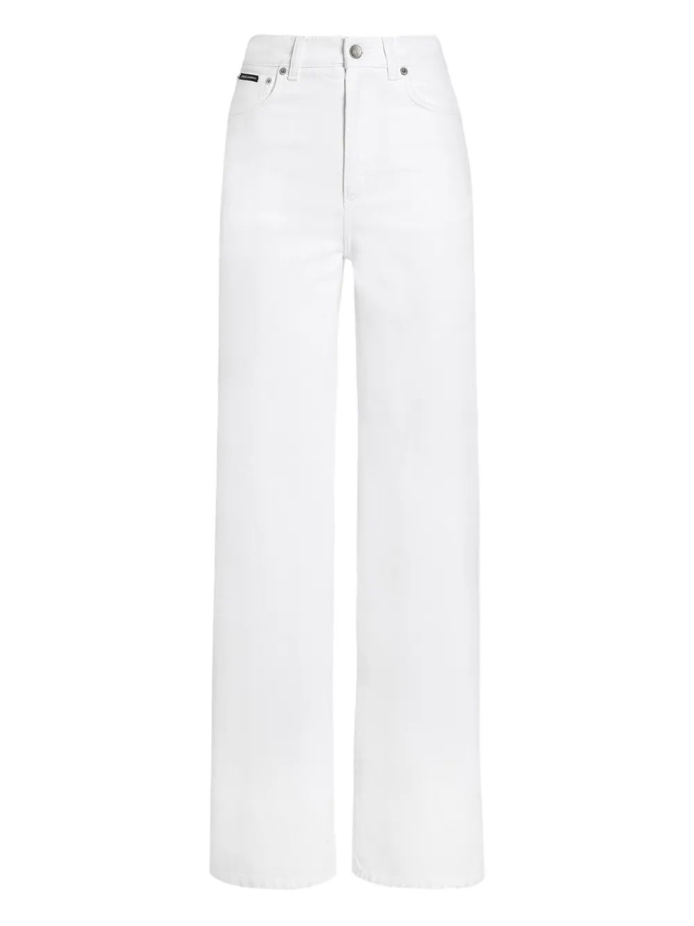 Dolce & Gabbana Trousers Wide-leg Five Pockets In White