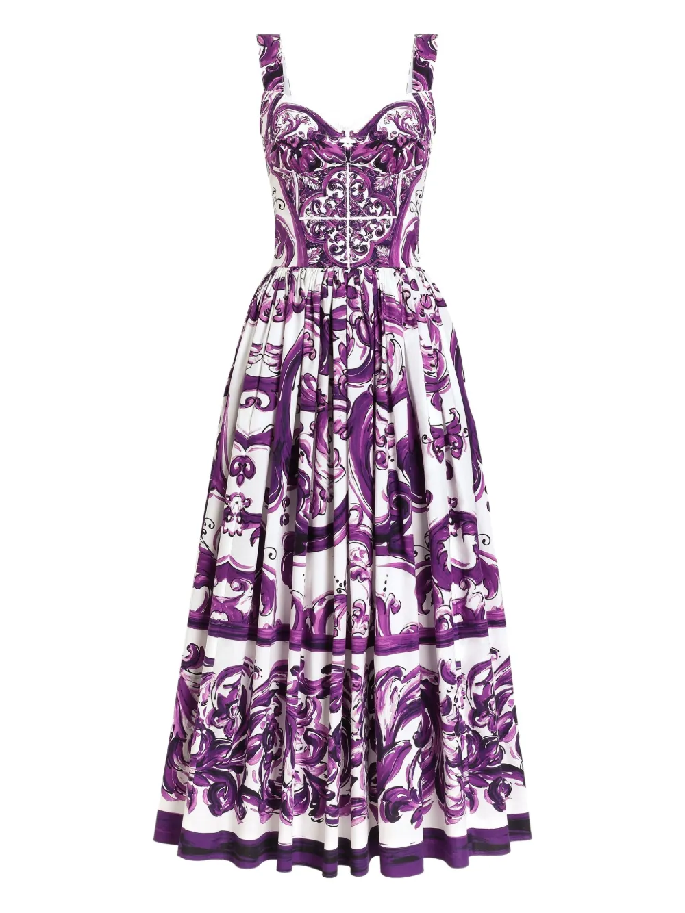 Dolce & Gabbana Graphic Print Midi Dress