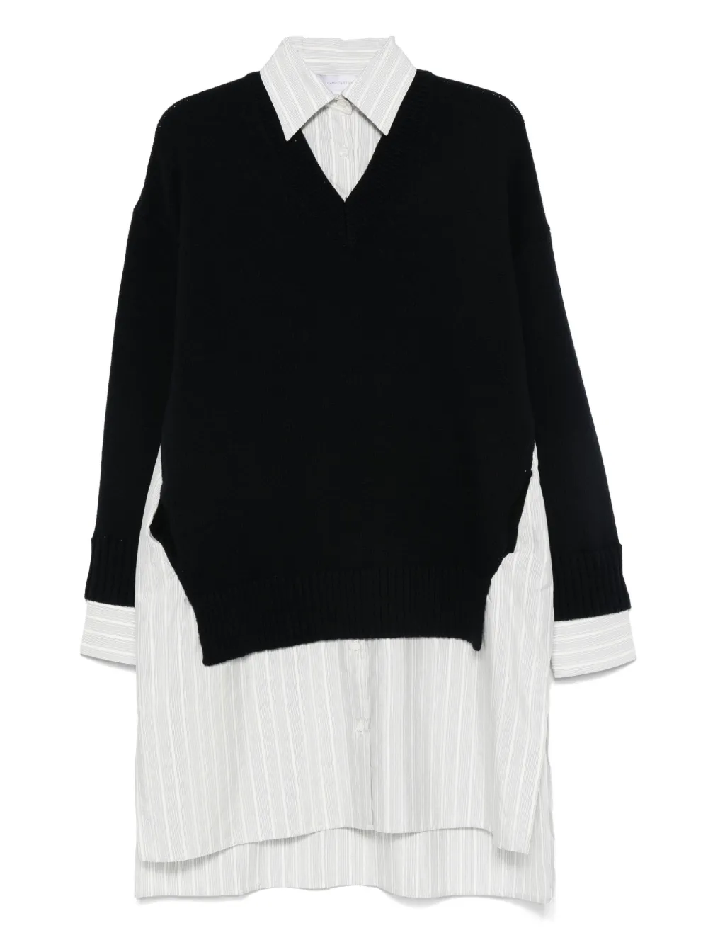 Stella Mccartney Robe Midi À Col Ras Du Cou