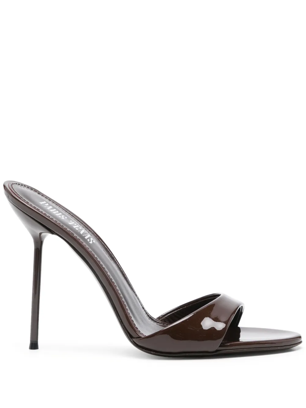 Paris Texas 'lidia' Brown Mules With Stiletto Heel In Brown