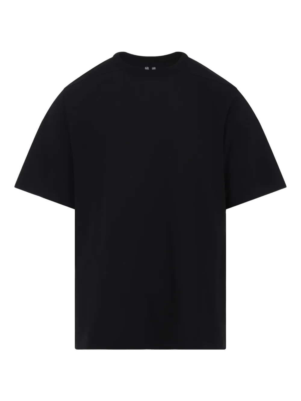 Rick Owens Short-sleeve Round-neck T-shirt In Black