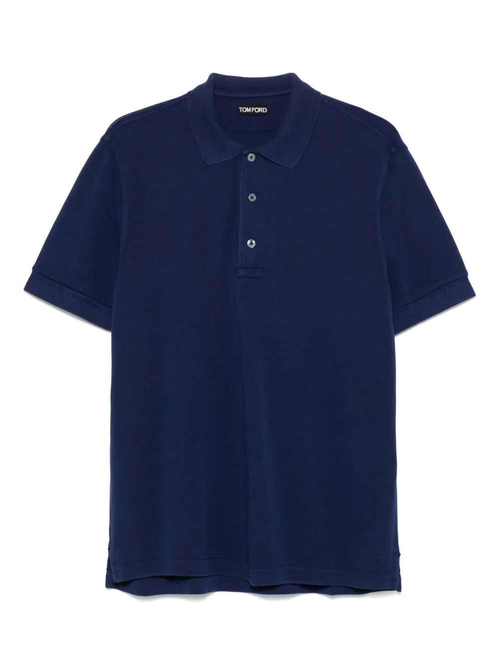 Tom Ford Short-sleeved Polo In Blue