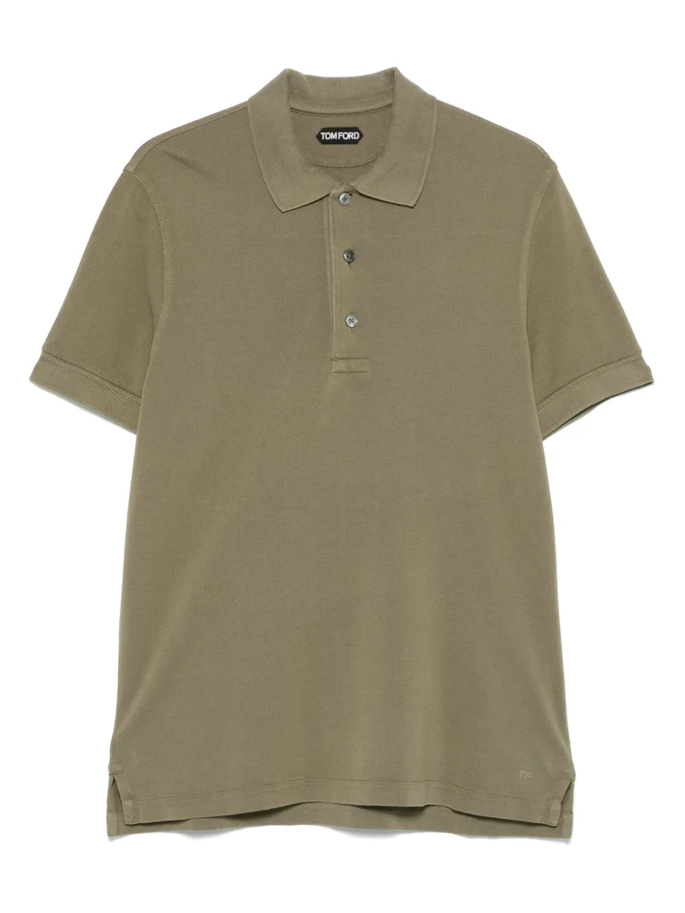 Tom Ford Short-sleeved Polo In Green