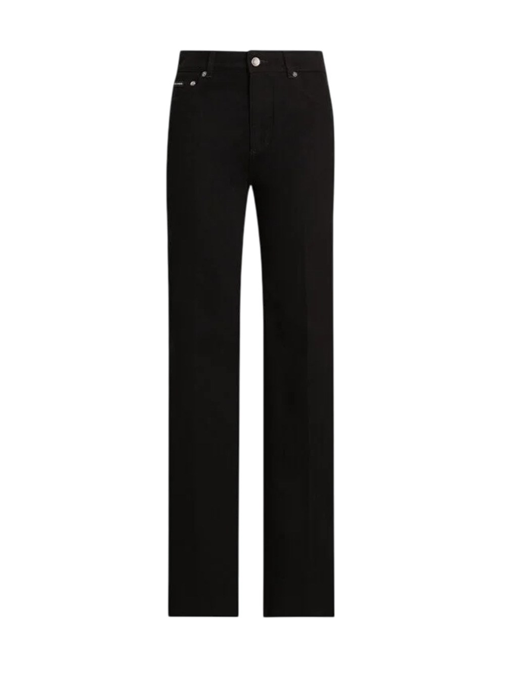 Dolce & Gabbana Five-pocket Flared Straight Jeans In Black