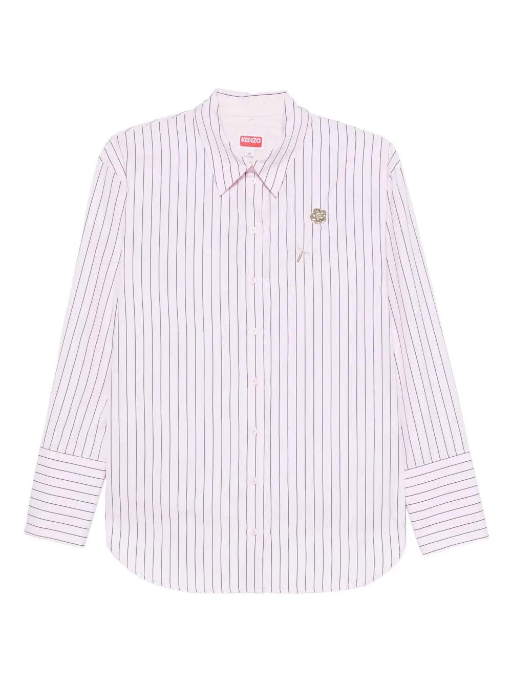 Kenzo Regular Shirt Pin Stripes In Multi