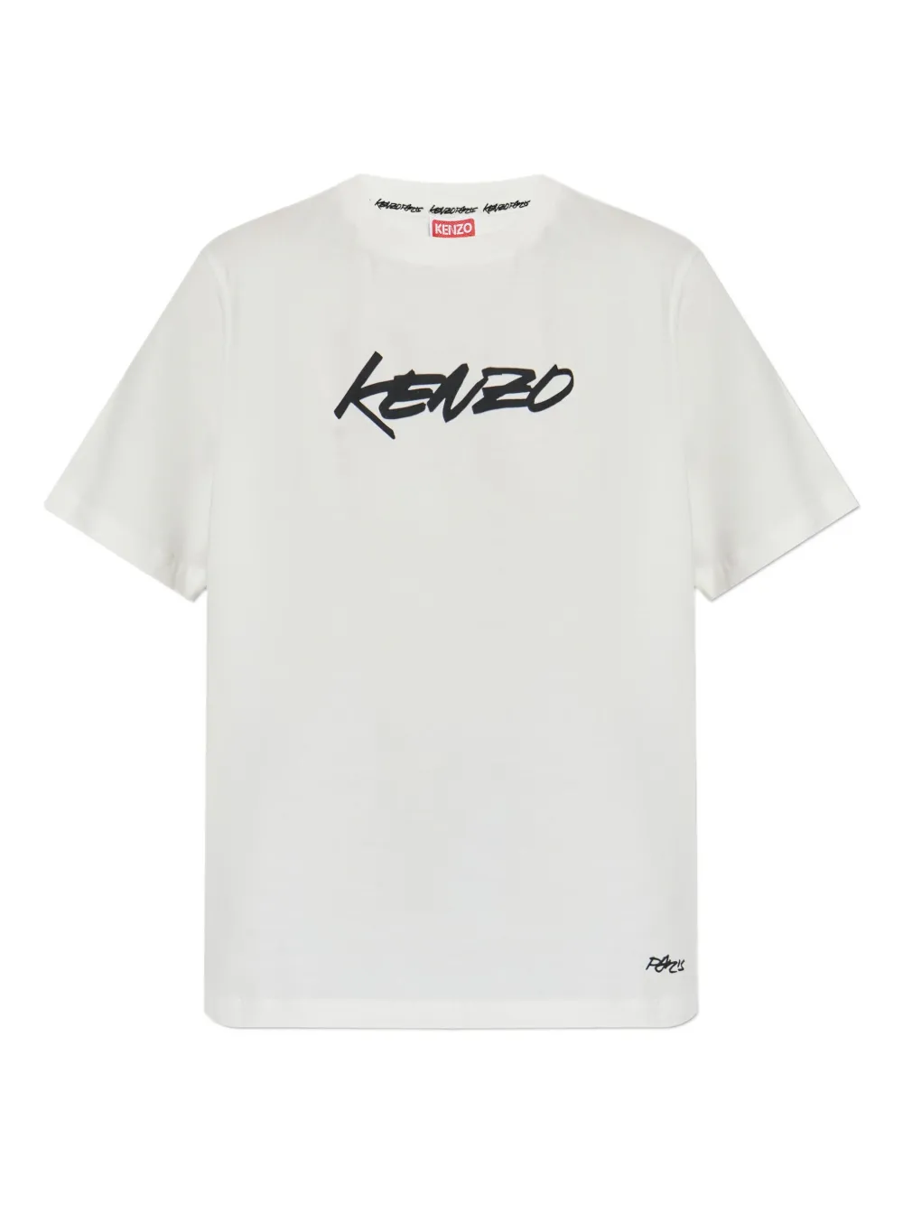 Kenzo Pure Cotton Graphic T-shirt For Comfort In White