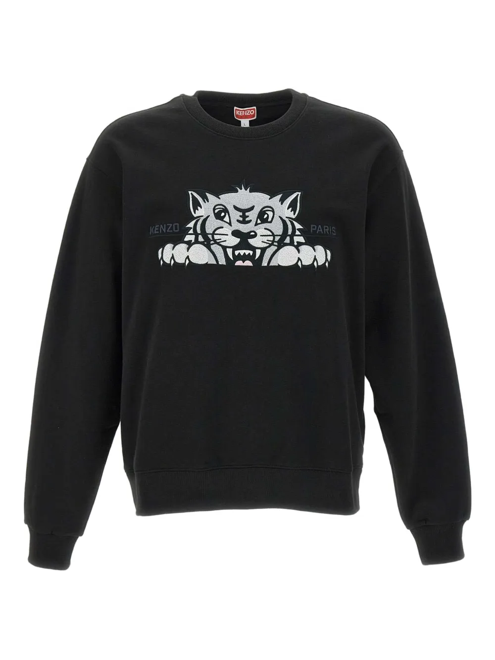 Kenzo Sweatshirt With A Distinctive Tiger Head In Black