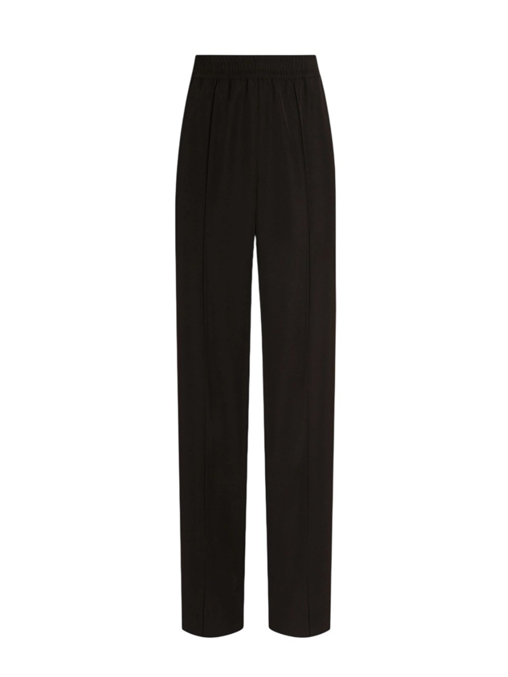 Dolce & Gabbana Wool Gabardine Joggers Trousers In Brown