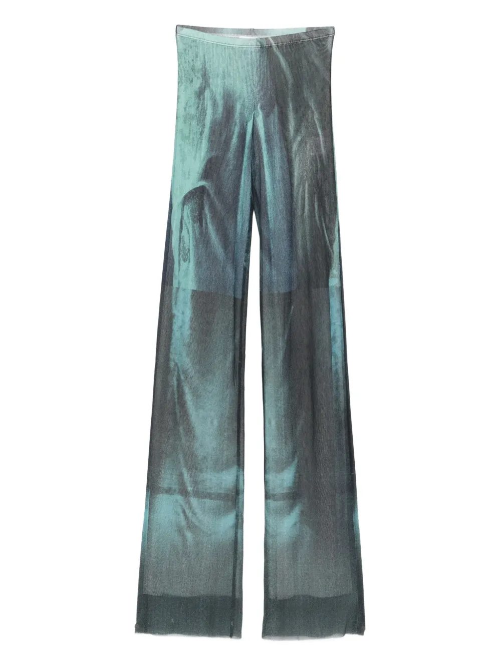 Jean Paul Gaultier Women Abstract Print Pants In Blue