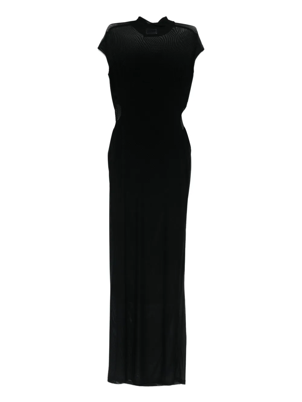 Jean Paul Gaultier Women Long Dress With Inserts In Black