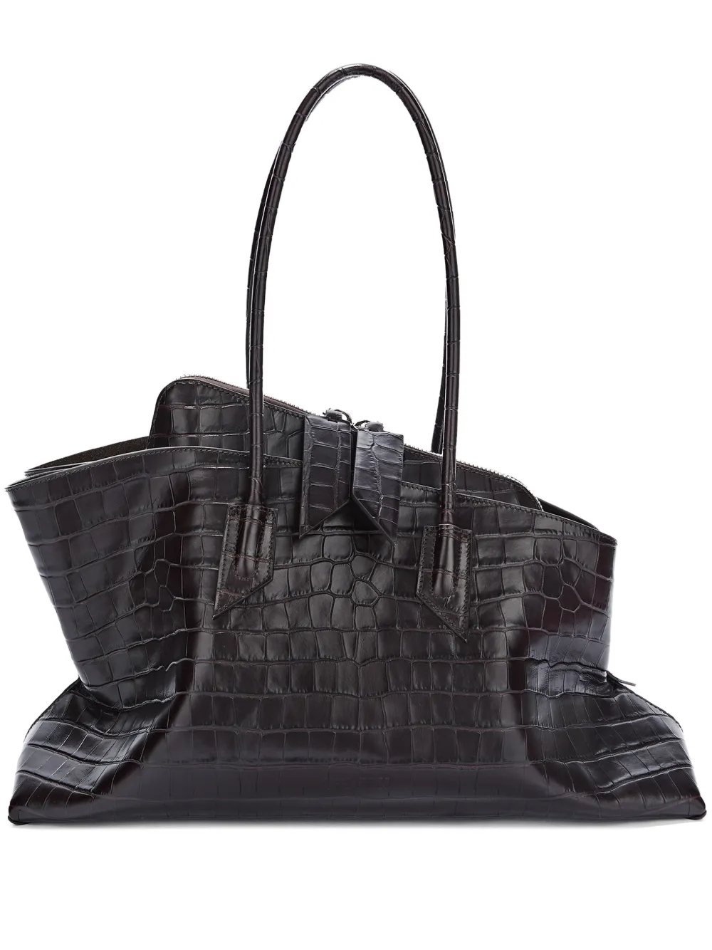 Attico La Passeggiata Medium Tote Bag In Brown