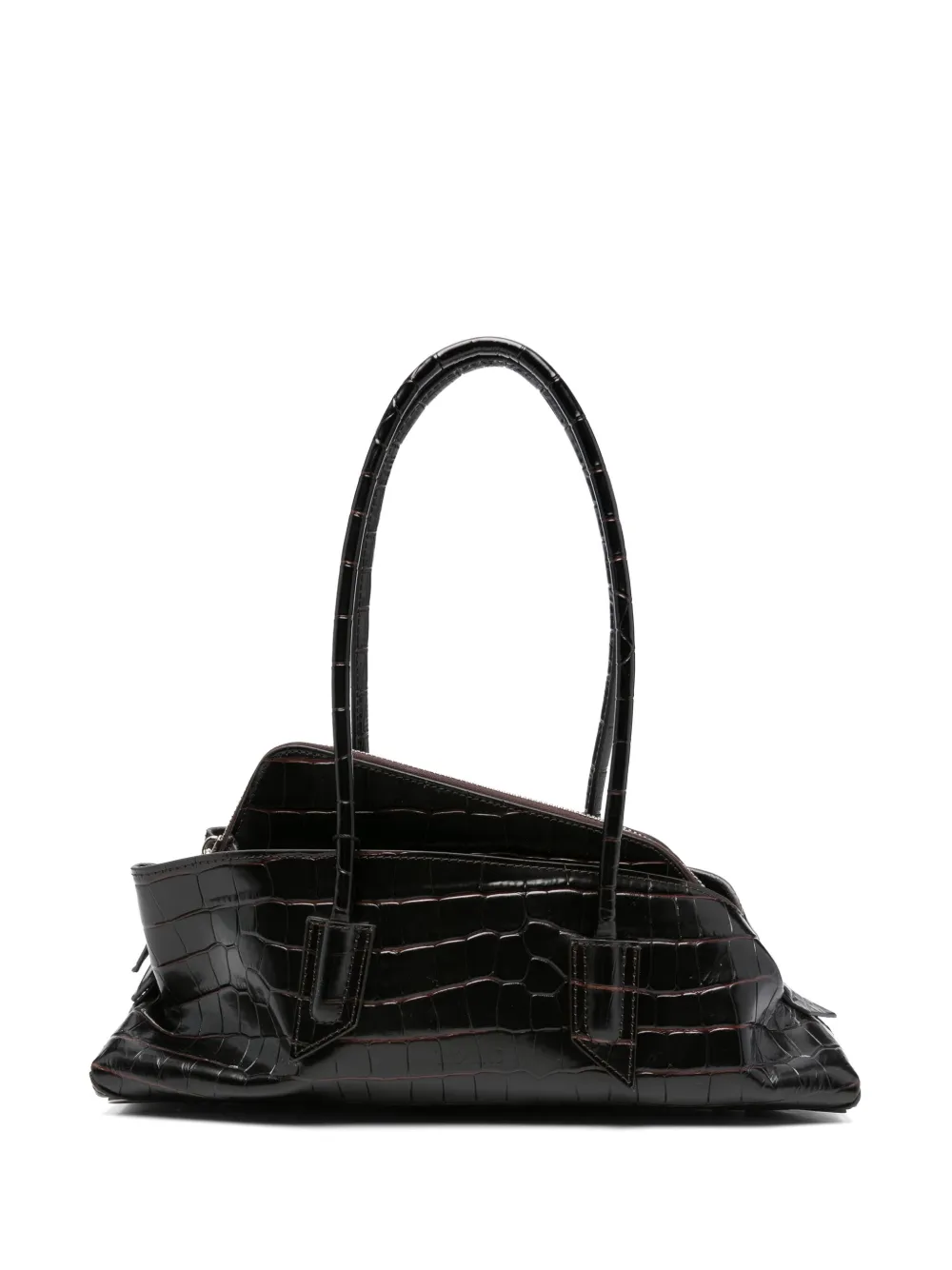 Attico Small La Passeggiata Shoulder Bag In Brown