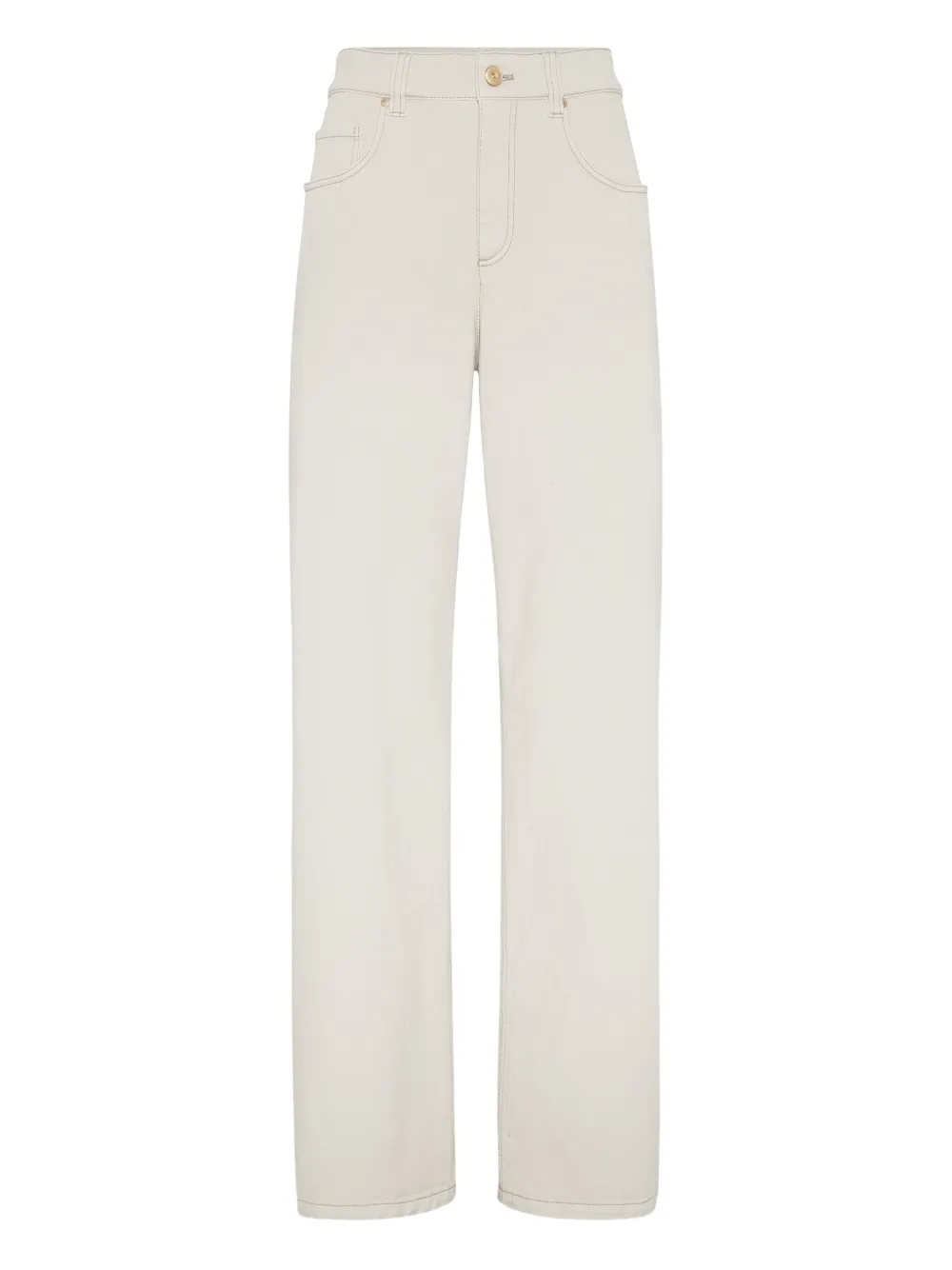 Brunello Cucinelli Straight Jeans In White
