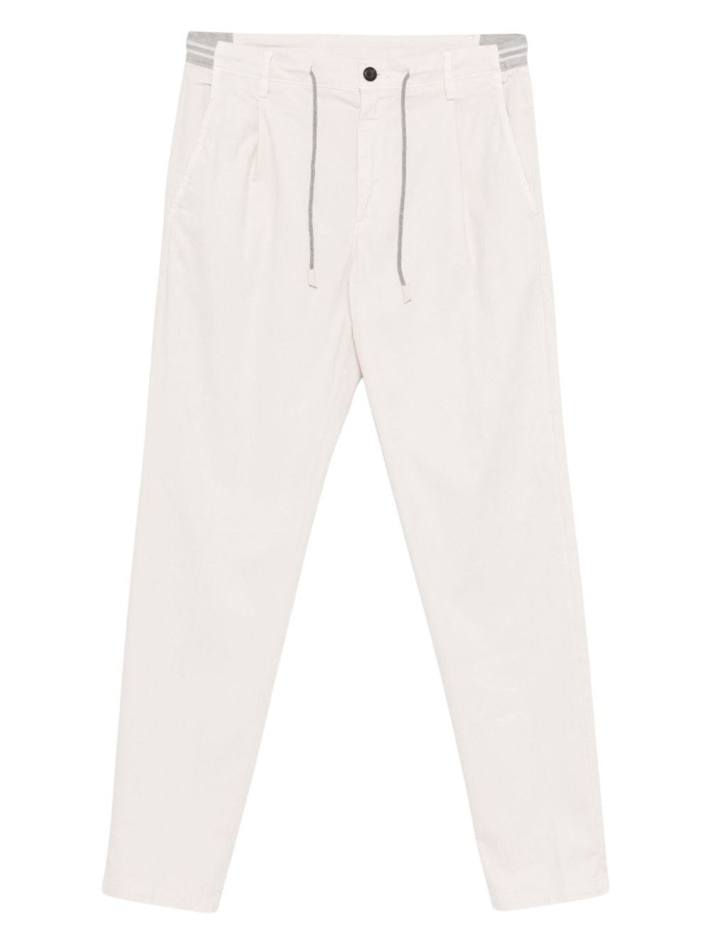 Eleventy Regimental Jogger Trousers Drawstring In Brown