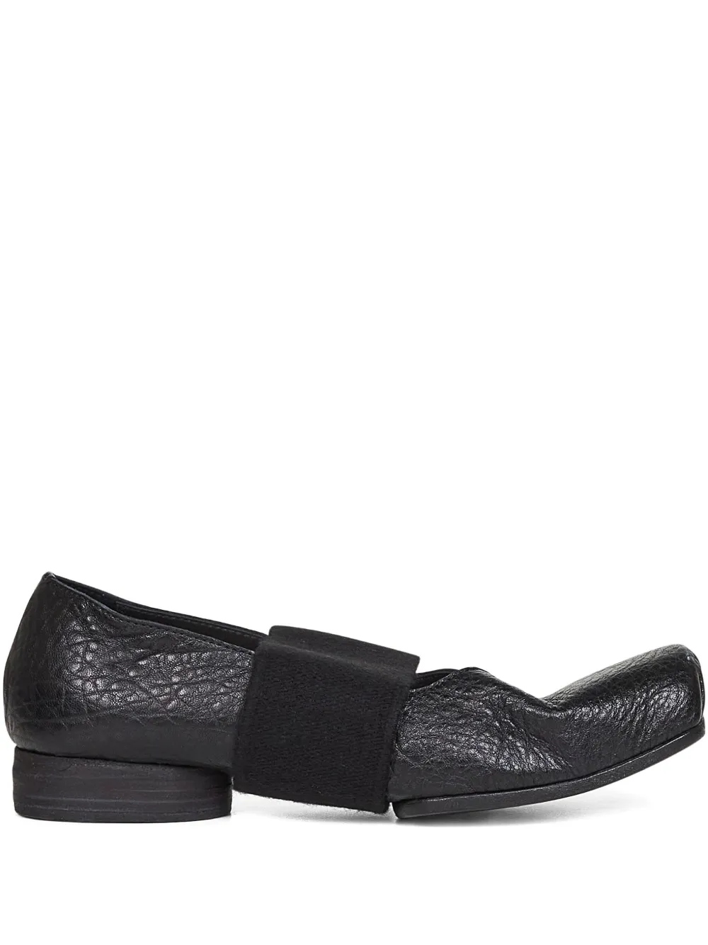 Uma Wang Ballet Flats With Elastic Band In Black