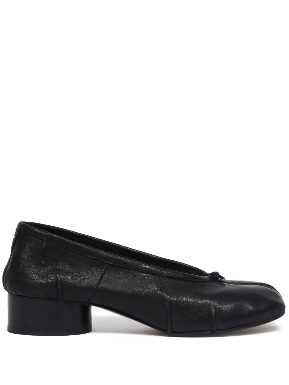Maison Margiela 30mm Tabi-toe Ballet Flats In Black
