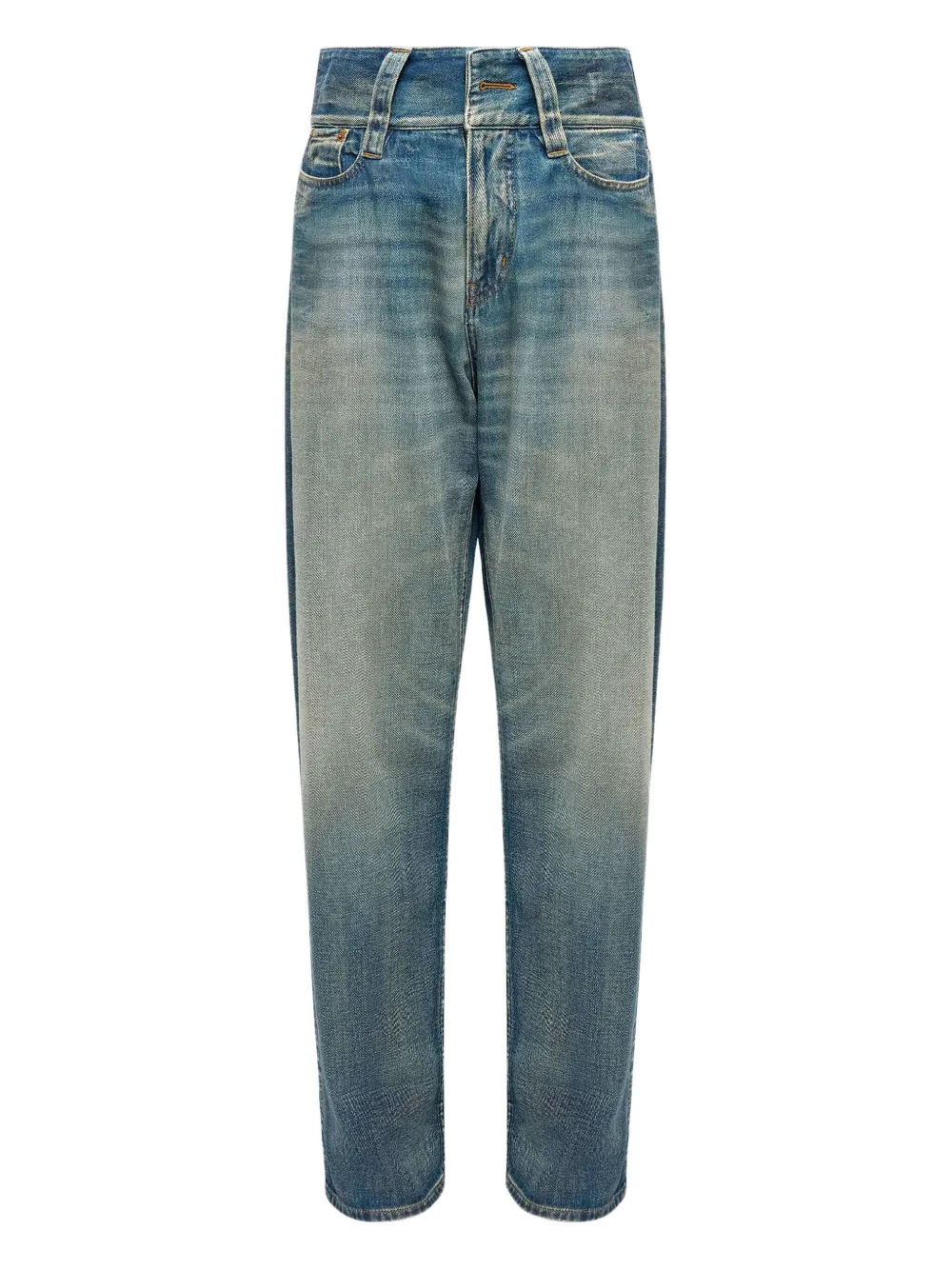 Mm6 Maison Margiela Five Pocket Belt Loop Trousers In Blue