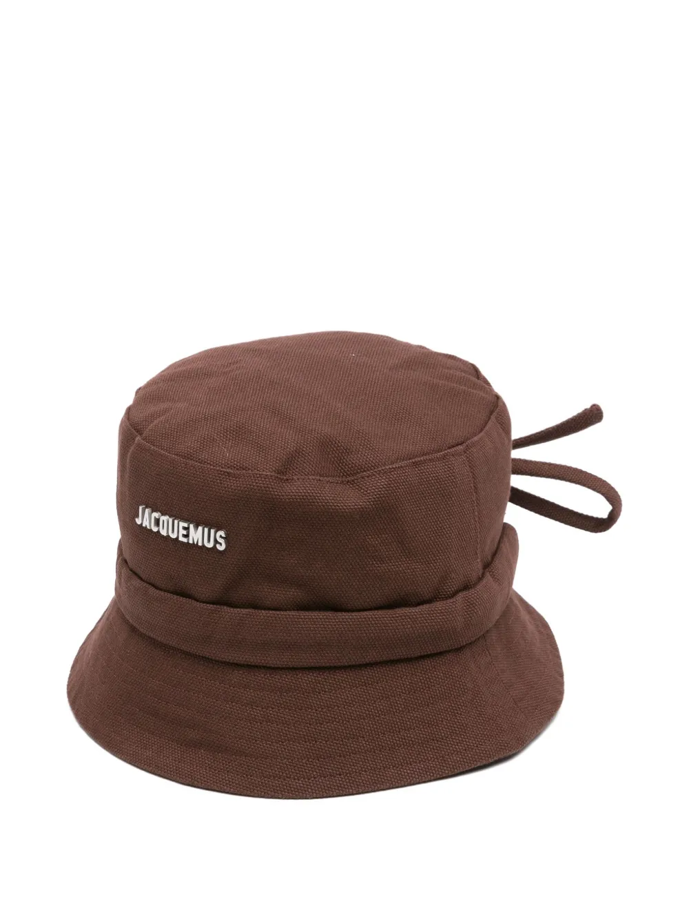 Jacquemus Le Bob Gadjo Cotton Bucket Hat In Brown