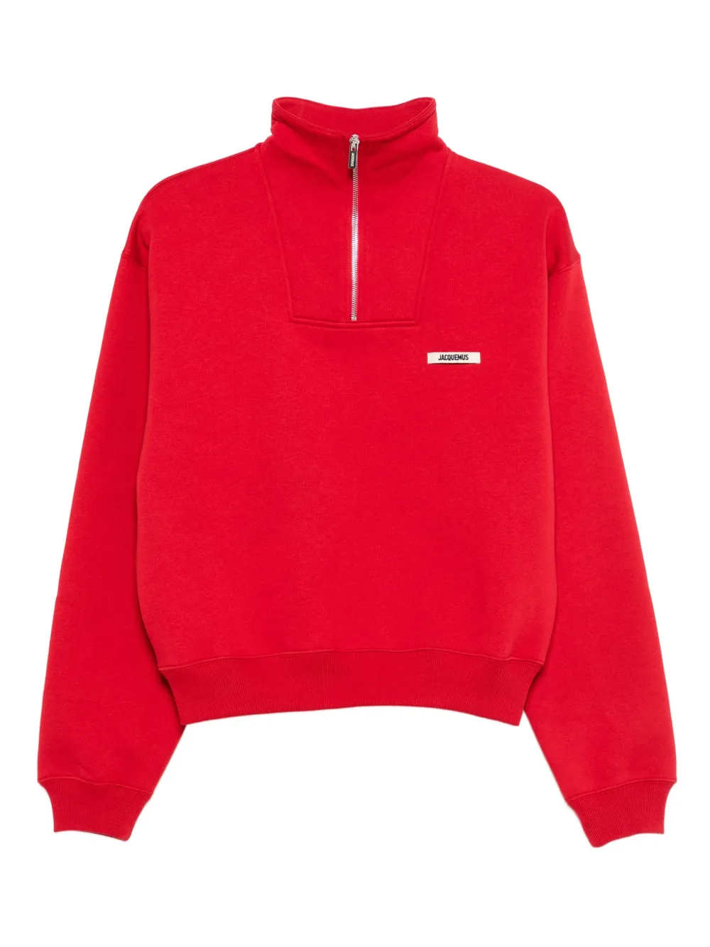 Jacquemus Le Camionneur Grosgrain Sweatshirt In Red