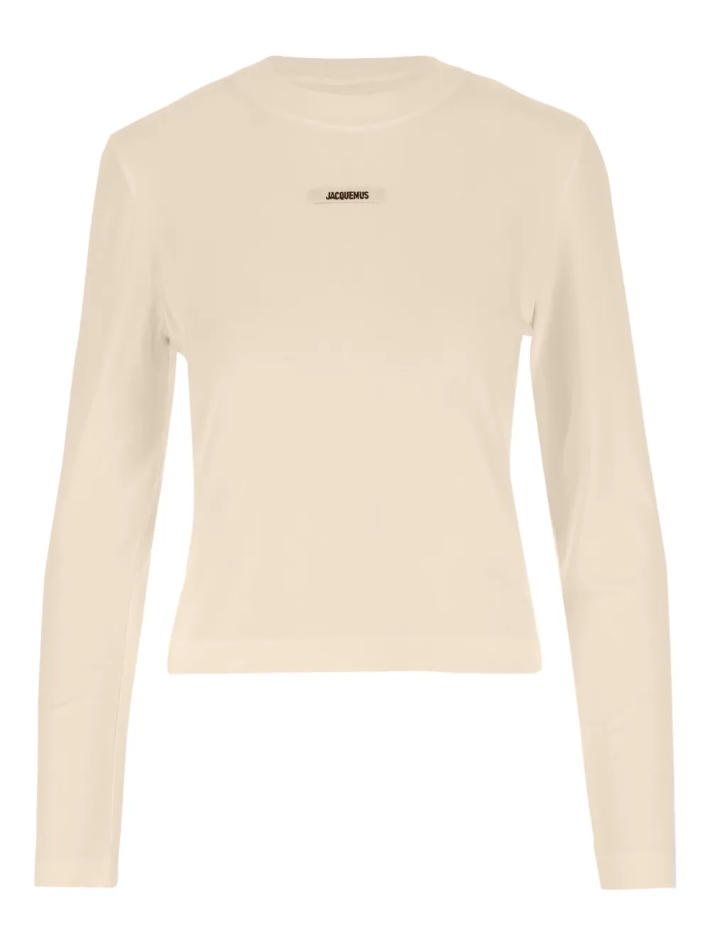 Jacquemus Le Gros Grin Logo-detail Long-sleeve T-shirt In Nude