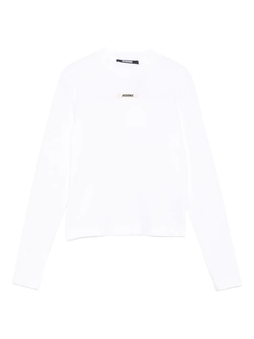 Jacquemus Long-sleeved T-shirt With Applique In White