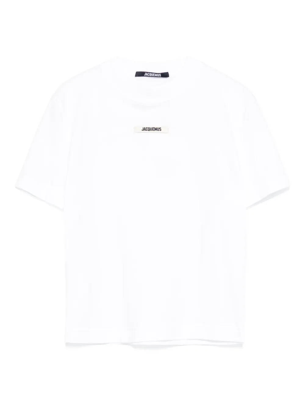 Jacquemus Gros Grain Fitted T-shirt In White