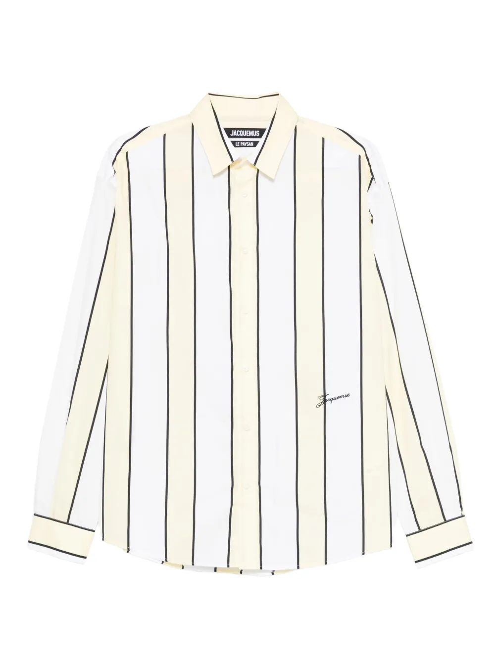 Jacquemus Simon Shirt Buttoned Cuffs Striped Pattern In Multi